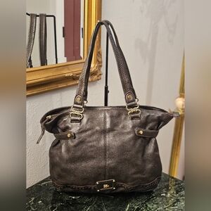 The Sak Dark Brown Leather Shoulder Bag